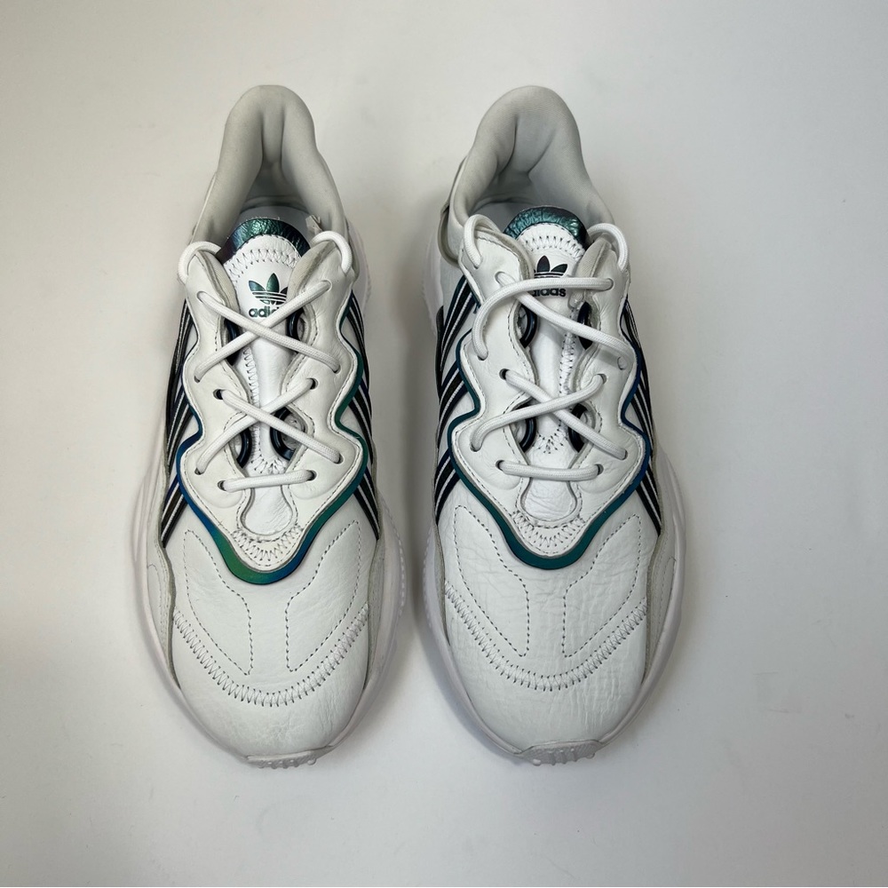 Adidas Originals Ozweego Cloud White Holographic Sneakers Unisex Men’s Size 7 - Picture 3 of 16